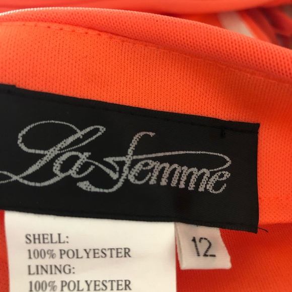 BNWT La Femme strapless / beaded floor length gown - Picture 12 of 12